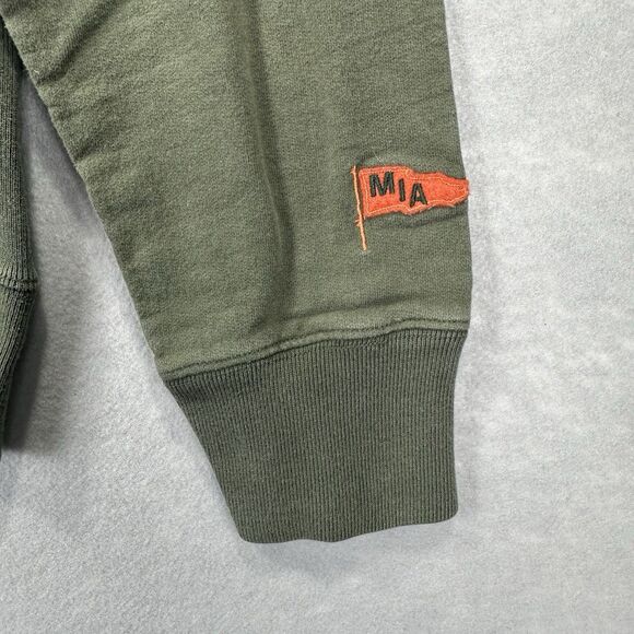 47 Brand Miami Hurricanes Crewneck Men’s Large Sweatshirt Front Kangaroo Pocket - Picture 6 of 10